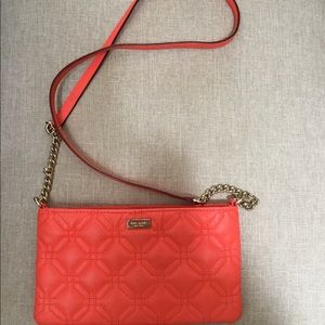 Kate Spade Quilted Coral Purse